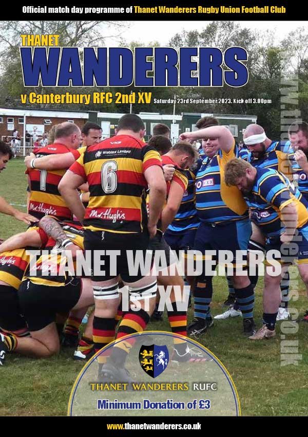 Image of Thanet Wanderers RUFC programme