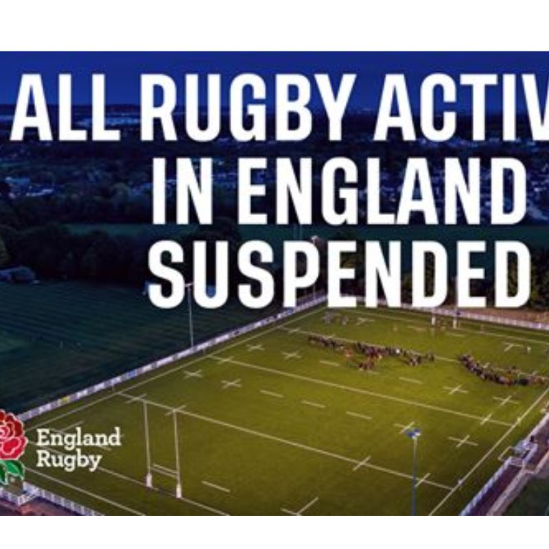 Image for the RFU bans all rugby activity news article