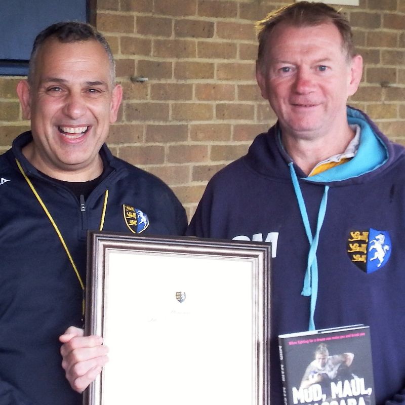 Image for the Chris Marson becomes a life member of Thanet Wanderers RUFC news article
