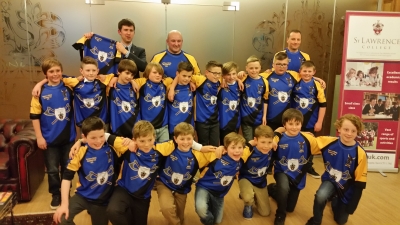 Image for the Under 10s Receive their Tour Shirts news article