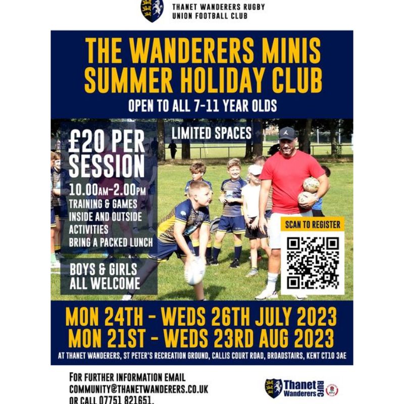 Image for the The Wanderers Minis Summer Holiday Club news article