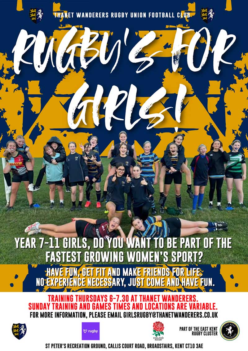Image of Thanet Wanderers Rugby For Girls