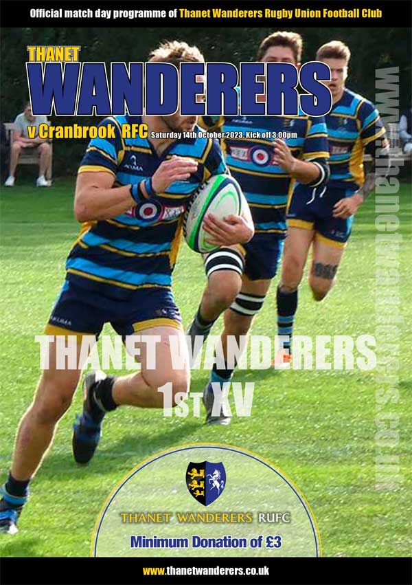 Image of Thanet Wanderers RUFC programme