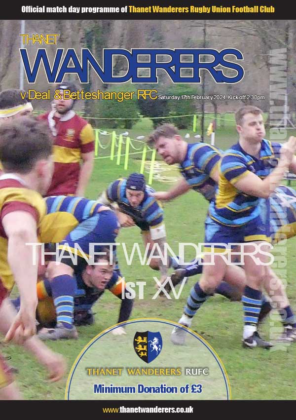 Image of Thanet Wanderers RUFC programme