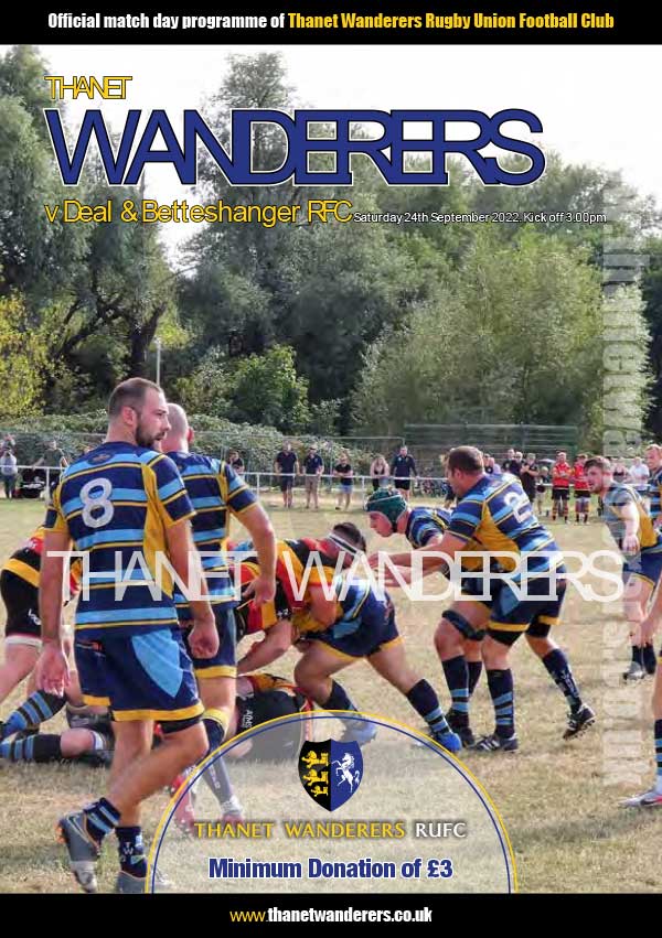 Image of Thanet Wanderers RUFC programme