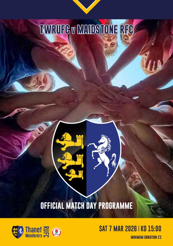 Image of Thanet Wanderers RUFC programme