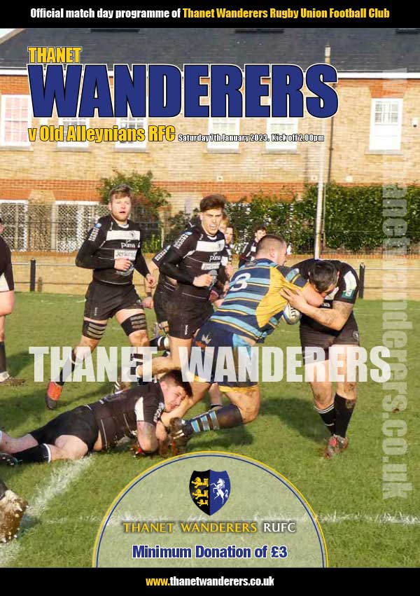 Image of Thanet Wanderers RUFC programme