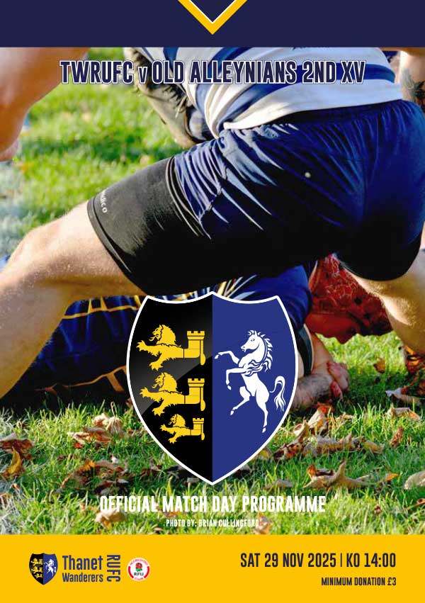 Image of Thanet Wanderers RUFC programme