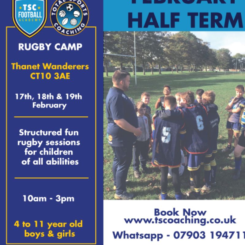 Image for the February Half Term Rugby Camp news article