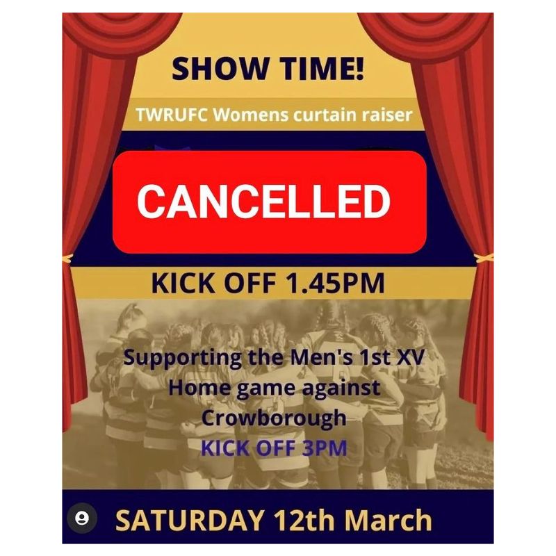 Thanet Wanderers Women's Match Cancelled