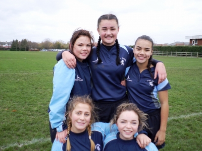 Wanderers Girls in a successful Kent Team